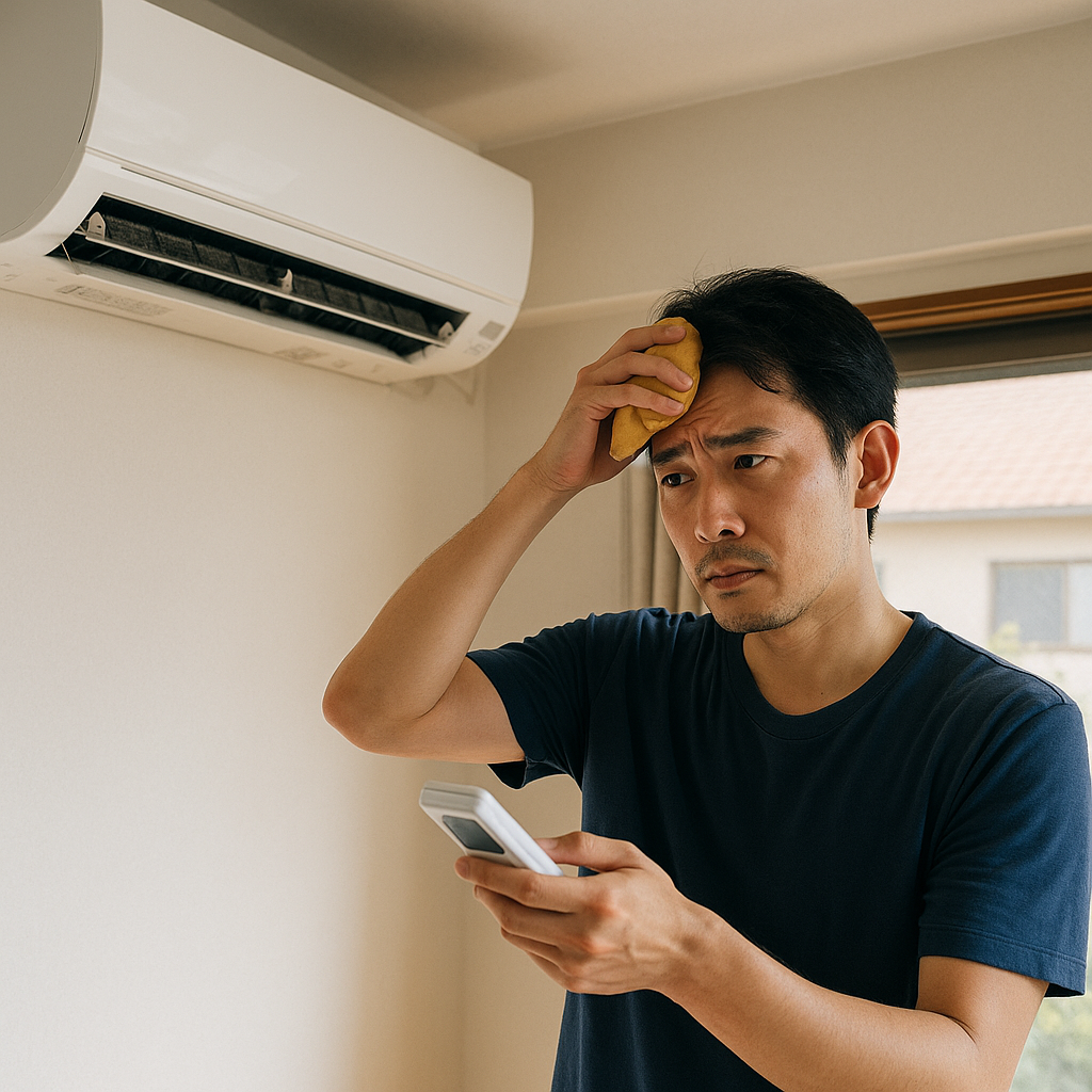 エアコンを強くしても部屋が暑い原因は?すぐ試せる対処法と効かないときの見直しポイント